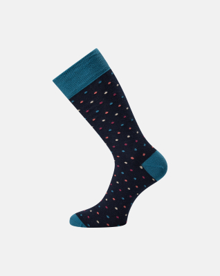 Strømper | Bomuld | Turkis/prikket -JBS Strømper | Bomuld | Turkis/prikket -JBS