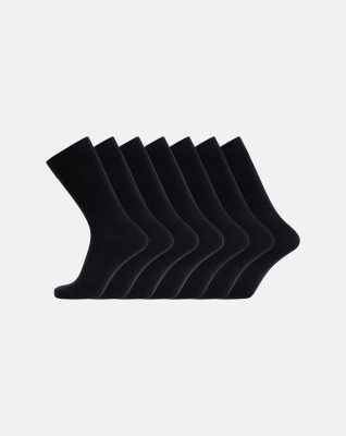 Strømper 7-pak | Bambusviskose | Sort -JBS Strømper 7-pak | Bambusviskose | Sort -JBS