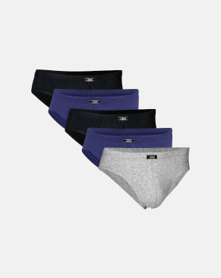 Briefs "mini slip" 5-pak | 100% økologisk bomuld | Multifarvet -JBS Briefs "mini slip" 5-pak | 100% økologisk bomuld | Multifarvet -JBS
