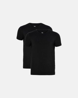 T-shirt "kids" 2-pak | Bambusviskose | Sort -JBS T-shirt "kids" 2-pak | Bambusviskose | Sort -JBS