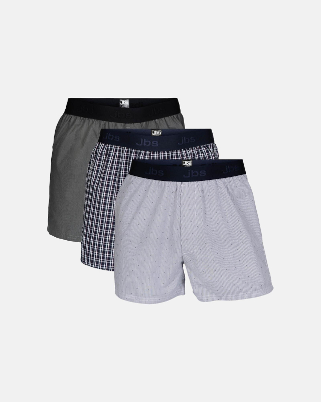 Boxershorts | 3-pak | GOTS 100% bomuld | Multifarvet -JBS