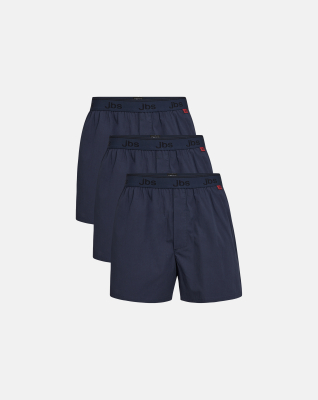 Boxershorts 3-pak, 100% økologisk bomuld, Blå Boxershorts 3-pak, 100% økologisk bomuld, Blå
