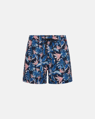Badeshorts, 100% recycled polyester, Navy print Badeshorts, 100% recycled polyester, Navy print